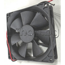 Вентилатор с плъзгащ лагер(втулков) 92x92x25mm, 12VDC,53cfm,0.15A,3000rpm,36dBA,285gr.,с-2 кабела ,Tidar