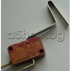 Микроключ,НО , 250VAC/15А,.,amp=6.3mm,от фритюрник,De Longhi/F-885V