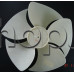 Перка d390xH61/112mm на вентилатора за въшното тяло на климатик,Haier HSU-18HM03,HSU-12HU03/R2,HSU-18HK03