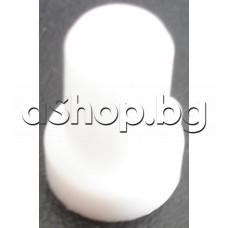 Пластм.панта тип втулка (H15.5/4mmx6/8mm) бяла за врата на хладилник,Indesit R-24(47260100000)