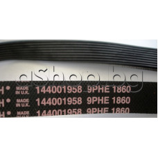 Плосък ремък V-образен 9-ребра за пералня,144001958 ,1860 EPH9,Contitech 9PHE1860, Indesit,Ariston