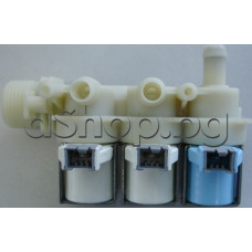 Троен елмаг.клапан 230VAC/50-60Hz  за авт.пералня,Indesit IWDC-6125,Ariston.Whirlpool
