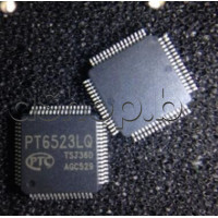 IC ,VFD driver-controller,LCD Driver ic Which CAN Drive up to 156 Segments,64-LQFP ,Princeton Technology PT6523LQ