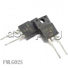 Schottky-Gl-L,200V,3A,50ns,TO-220F/2 ,SanKen FML-G02S