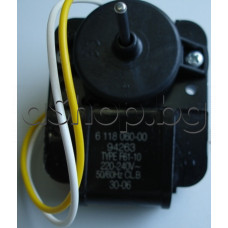Вентилатор MES F61-10 (вал d3x24mm),220-240VAC-50/60z  за хладилник, Liebherr CNES-3803,CPes 4613-20H