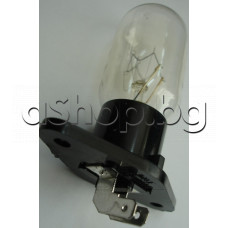 Лампа за МВП 25W/240VAC/T=300°C,с фланец,ъглови изв.и каб.обувки-4.68мм,LG/MR-208