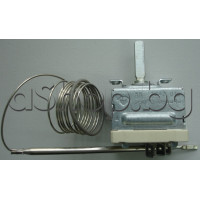 Терморегулатор 50-255°C за фурна на готварска печка 16A/250VAC,3-изв.x6.35mm + осез.d3x120mm,Davoline 4505