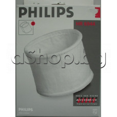 К-т от 2 броя памучни филтри цилиндрични  за мотора на прахосмукачка,Philips HR-6835A