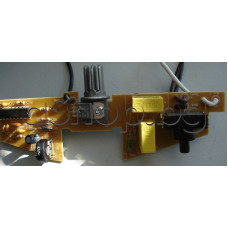 Платка БУ(IC-HT46C47 + Triac BTB16-600BW) с ключ и кабели за  прахосмукачка,Philips FC-9086