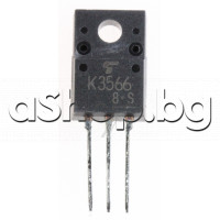 N-FET,pi-MOS IV,900V,2.5A,40W,<6.4om(1.5A),TO-220F,2SK3566 Toshiba