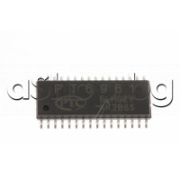 LED Controller driven on a 1/7 to 1/8 duty factor,Key scanning (10x3 matrix),32-MDIP,PT6961