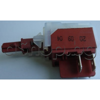 Бутон-ключ Deka от автоматична пералня 220VAC/16A,2-кон.гр.4-изв.x6.35mm,Sang WMA-7612M,Beko WB-7010M