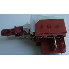 Бутон-ключ Deka от автоматична пералня 220VAC/16A,2-кон.гр.4-изв.x6.35mm,Sang WMA-7612M,Beko WB-7010M