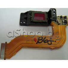 CCD-сензор/IC за цифров фотоапарат с малка платка и лент.кабел,SONY/DSC-T3/T33