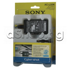 Зарядно у-во/адаптор  за цифров фотоапарат 100-240VAC/50-60Hz,11W->4.2VDC/1.5A,SONY/DSC-P8