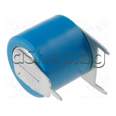 Литиева батерия-паричка,3V,170mAh,d12x10.8mm,с изводи за запояване,Varta CR1/3N