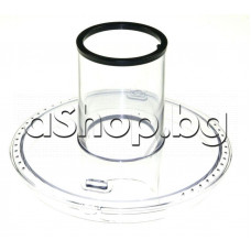 Пластмасов капак със цилиндър(от сокоизстисквачката) на кухненски робот,Philips HR-7775/00