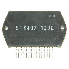 IC,2xNF-E,±..V,2x>60W,THD=0.08%,(±....V/4-8om),15-SIL,STK407-100E Sanyo for SONY MHC-RXD8