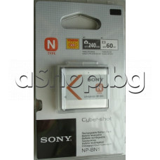 Батерия NP-BN1 li-ion N-type 3.6V/630mAh/2.3Wh за цифр.фотоапарат,Sony/DSC-W32x series