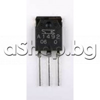 Si-P ,NF/S-L,180V,15A,130W,20MHz,TO-3JP(TO-247S),SanKen 2SA1492