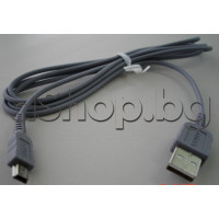 USB-кабел А-мъжко(нормално) към B-мъжко 5-извода (мини) 1.8м,за цифрови фотоапарати, SONY / Olympus