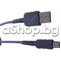 USB-кабел А-мъжко(норм.) към B-мъжко 5-изв.(мини) 1.8м,SONY за цифрови фотоапарати,DSC-W110