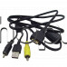 USB-кабел А-мъжко+2 чинча+1спец. към AV-multipole 1.8м за цифр.фотоап.,Sony DSC-N2,DSC-S60/S80/S90/ST80