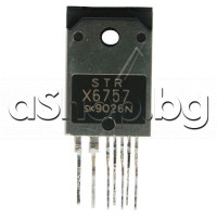 IC ,DVD,Power switching regulator,7-SQP,Sanken STRX6757