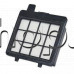 Филтър HEPA изходящ на прахосмукачка 130x120x30 mm пласт.рамка с гофри,Zelmer 01Z010/Galaxy-2 series,ZVC261SK/01