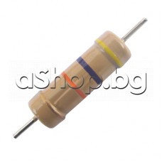 Резистор 390.0om,0.25W,±10%,2.3x6.5mm карбоновослоен резистор