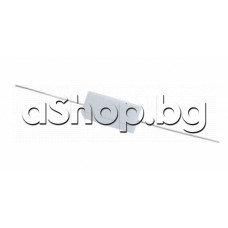 Резистор 0.1om/5W,±5%,Аксиален керамичен/бял,8x9x24mm,изводи=35мм ,AX5W 0R1,Uniohm PRW05WJ010KB00