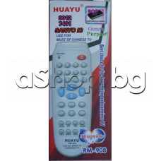 ДУ за телевизор с меню+настройка +ТХТ за модели с code:9012,LC7461,for most of Chinese TV