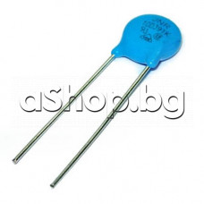 Варистор d11x4mm/0.4W,±10%,Unom=~280V/Umax=-390V,710V(25A),Син 10D391 K