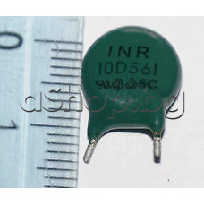 Варистор d10x5mm/0.6W,±10%,Unom=~560V/2500AUmax=-....V,зелен ,INR 10D561