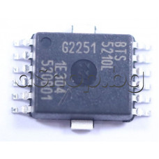 IC ,Smart high-side PS,Two channels.43V,2.5-4.9A,3.1W,<70-140mOm,<80us,Vbb=3.2...40V,12-MDIP/DSO-12 ,Infineon BTS5210LAUMA1