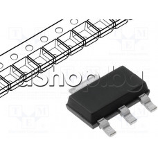 SMD,MOS-N-FET,Smart Lowside Power Amp.,55V,1A,1.8W,SOT-223,Infineon BSP75