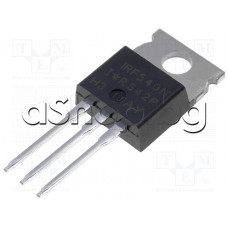 N-MOS-FET,L,100V,33A,130W,<133/135nS,<44mom,TO-220AB IR, IRF540N Infineon Technologies