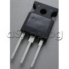 IGBT-N chan,SMPS-ser.,600V,75A(25°C)/60A(110°C),463W,Tf=38nS(150°C),TO-247,G30N60A4 Fairchild