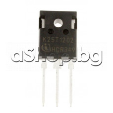 IGBT-N-MOS,L,1200V,50A,349W,27/265nS,free-wheel Di,TO-247AC,K25T1202 Infineon