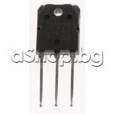 Si-N,NF-HiFi-E,230/230V,15A,130W,30MHz,TO-3PL(TO-247S),C5242 Toshiba