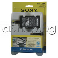 Зарядно у-во/адаптор  за цифров фотоапарат 100-240VAC/50-60Hz,11W->4.2VDC/1.5A,Sony/DSC-P8