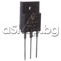 Si-N+Di,TV-HA,1500/800V,5A,60W,TO-3PF, code: D1651 Sanyo 2SD1651