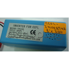 Инвертор за 1xCCFL лампи до 320-350мм,DCin-12VDC/750mA,Vout-1800Vrms(800-1200Vrms м/у 2 лампи),5mA