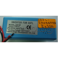 Инвертор за 2xCCFL лампи до 320-350мм,DCin-12VDC/750mA,Vout-1800Vrms(800-1200Vrms м/у 2 лампи),5mA