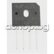 Gl-Br, 200V, 8A, 4-SIL/+AC-   ,Fairchild GBU8D