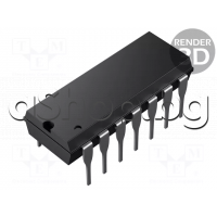 CMOS-IC ,Triple 3-Input NOR Gate,14-DIP ,Texas Instruments CD4025BE