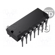 CMOS-IC ,Triple 3-Input NOR Gate,14-DIP ,Texas Instruments CD4025BE