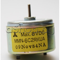 Електродвигател d34x25mm,ос d2x8.5mm,MMN-6C2RKUA,DC 8V-right ,Max.8V DC(за пренавиване),Matsushita