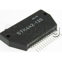 IC,2xNF-E,±57V,2x>120W/10%,THD=0.08%,(±....V/4-8om),14-SIL,STK442-120 Sanyo