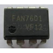 IC,Green current mode PWM-Controller,up 300kHz,Vstr=500V,Vcc=20V/Io=0.25A,8-DIP,Fairchild FAN7601